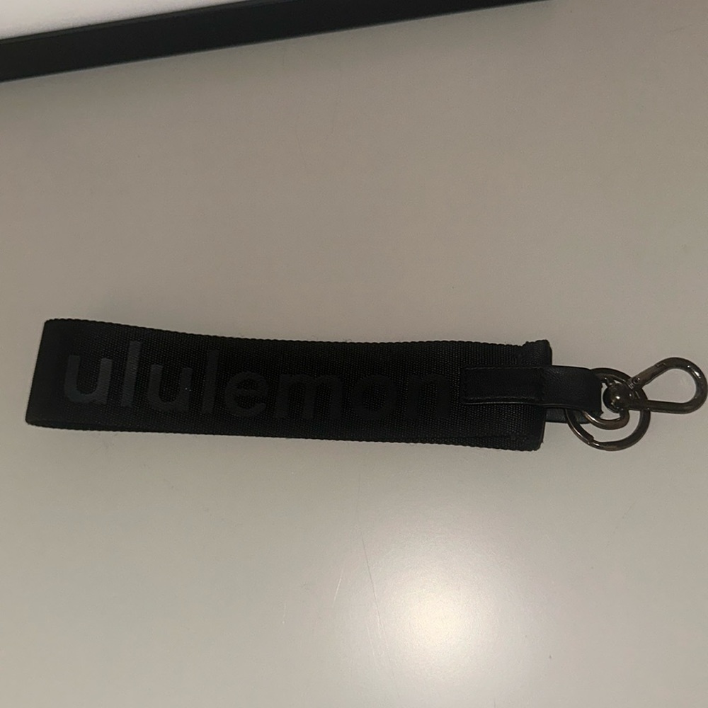 Black Lululemon Never Lost Keychain